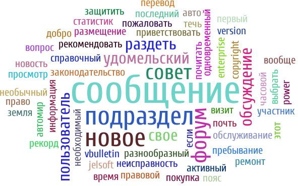 сообщение (7), подраздел (4), новое (4), пользователь (3), совет (3), форум (3), файл (2), свое (2), работа (2), обсуждение (2), cookie (2), удомельский (2), сайт (2), раздеть (2), пребывание (1), время (1), рекорд (1), вопрос (1), авто (1), улучшение (1), статистик (1), использовать (1), земля (1), покупка (1), право (1), первый (1), использование (1), почитать (1), пояс (1), настройка (1), выбрать (1), jelsoft (1), браузер (1), перевод (1), взаимодействие (1), power (1), copyright (1), одновременный (1), неисправность (1), мочь (1), разнообразный (1), почть (1), version (1), просмотр (1), пожаловать (1), последний (1), рекомендовать (1), этот (1), продолжать (1), информация (1), защитить (1), всегда (1), cookie-файл (1), участник (1), отключить (1), часовой (1), активный (1), vbulletin (1), вообще (1), размещение (1), разрешать (1), необычный (1), если (1), правовой (1), справочный (1), визит (1), ремонт (1), течь (1), необходимый (1), приветствовать (1), новость (1), добро (1), автомир (1), enterprise (1), законодательство (1), обслуживание (1)